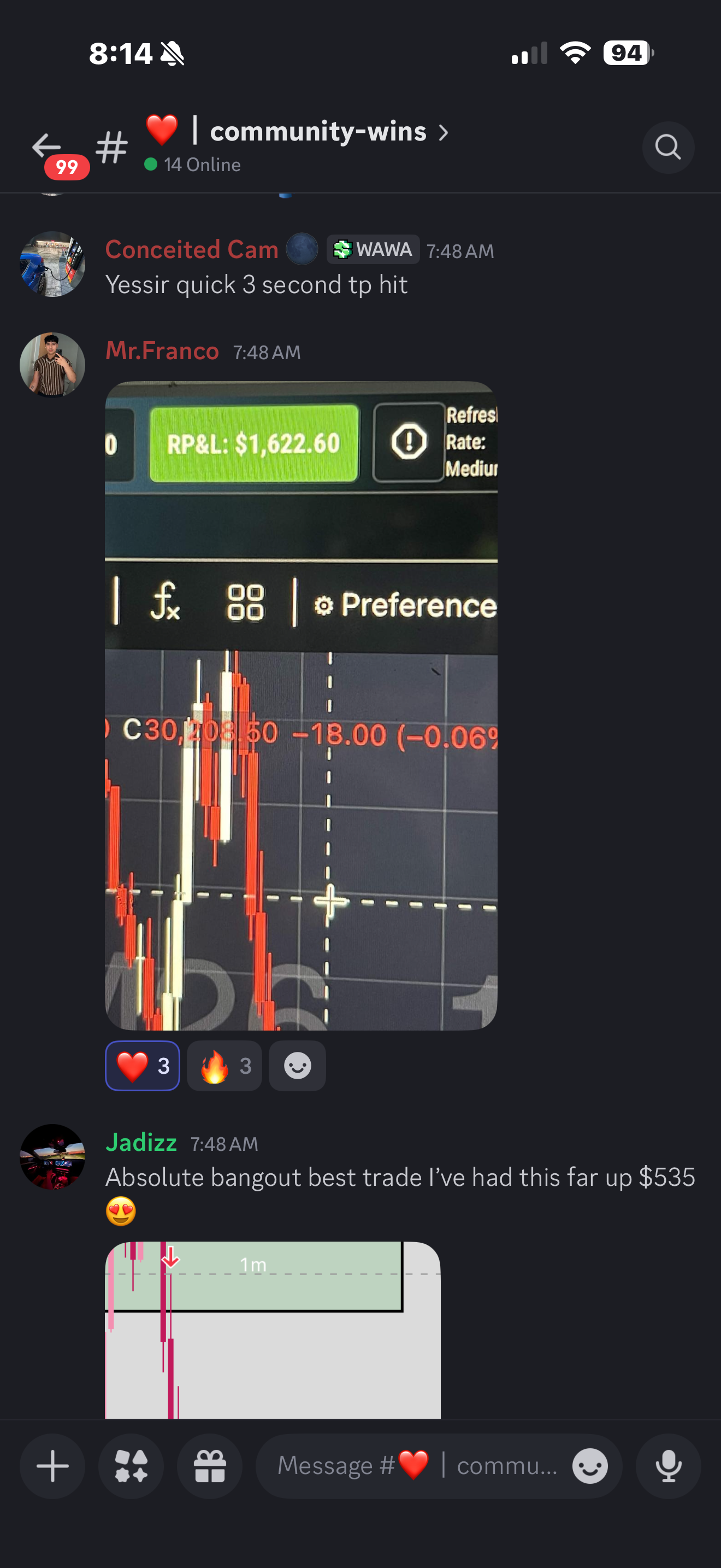 Community member win